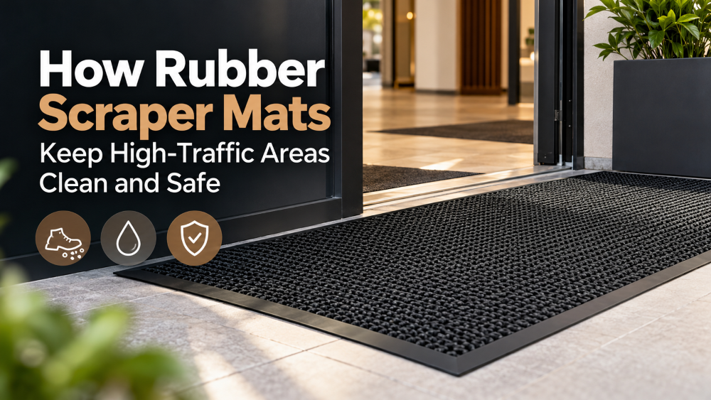 How Rubber Scraper Mats Keep Entrances Clean